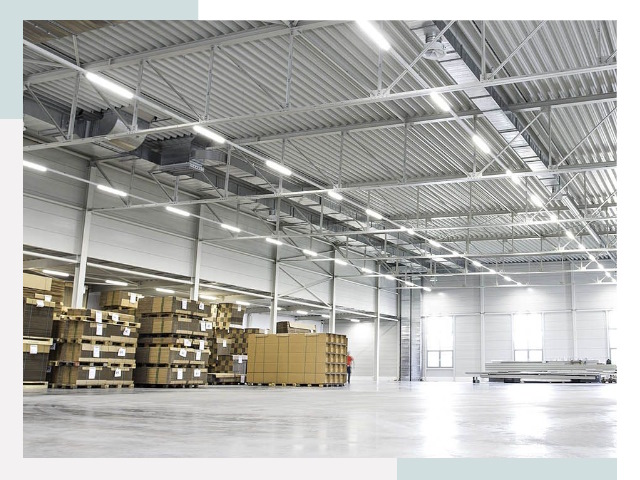 Освещение ангаров в Тейково