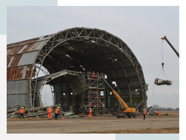 Демонтаж ангаров в Тейково